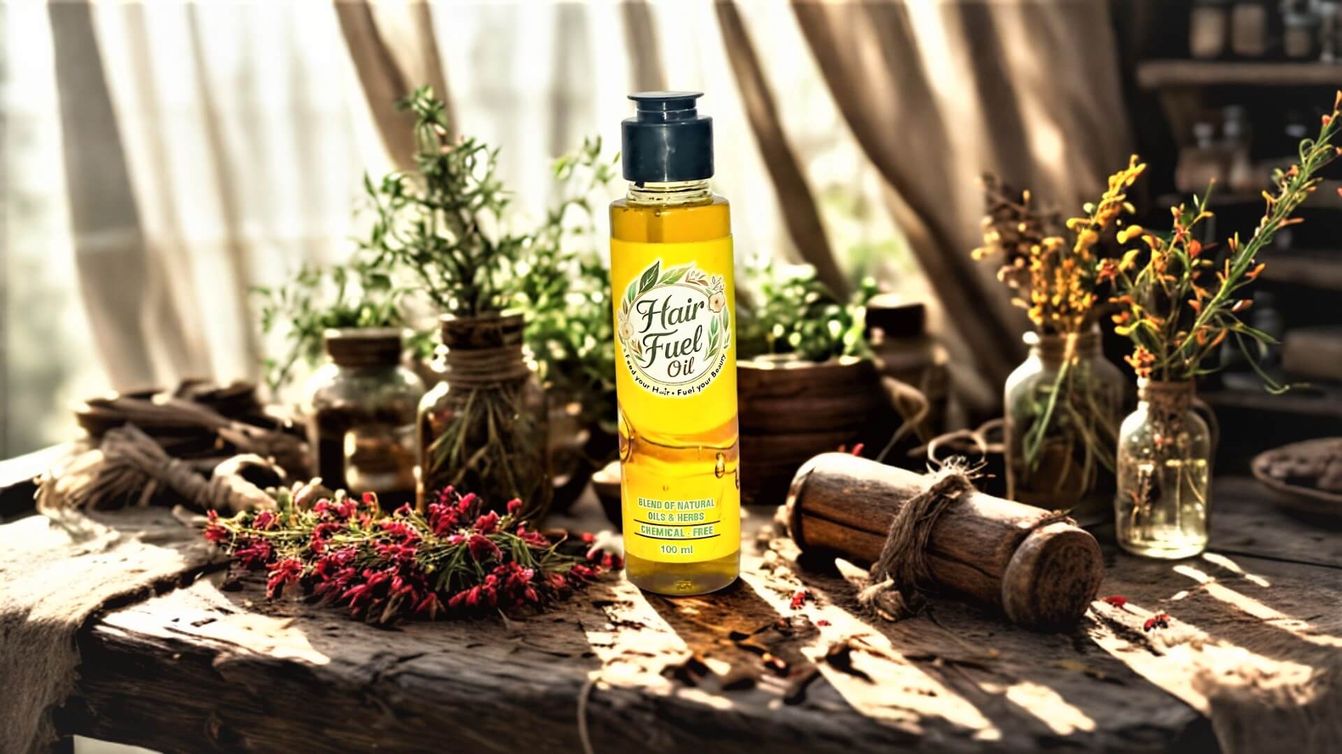 Hair Fuel Oil – 100ml | 100% Natural & Chemical-Free Hair Growth Oil - Hair Fuel oil