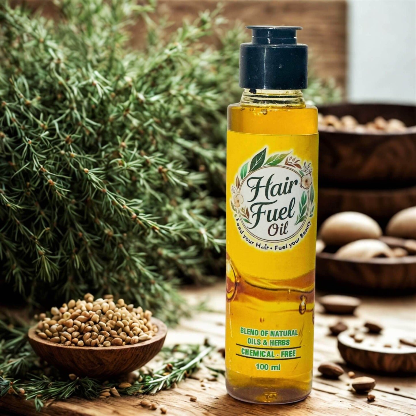 Hair Fuel Oil – 100ml | 100% Natural & Chemical-Free Hair Growth Oil - Hair Fuel oil